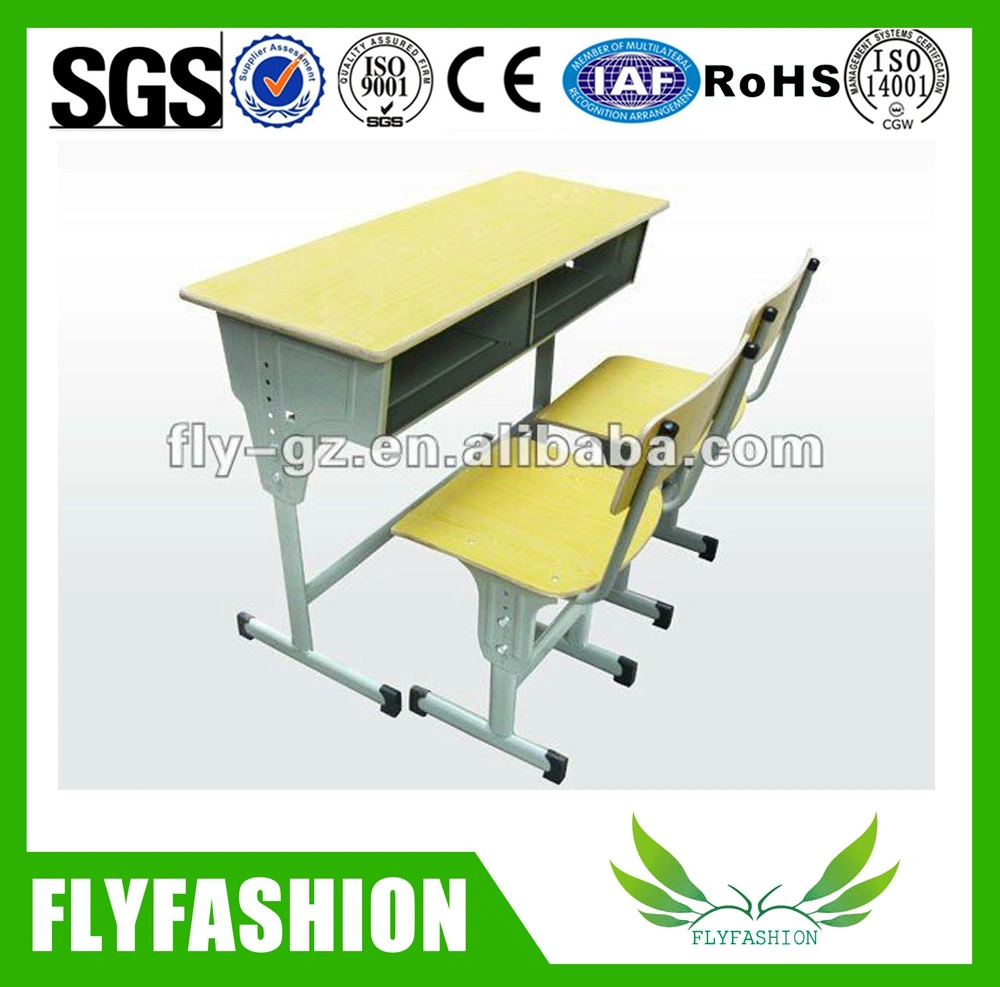 Wooden Desk and Chair School Furniture Sets (SF-08D)