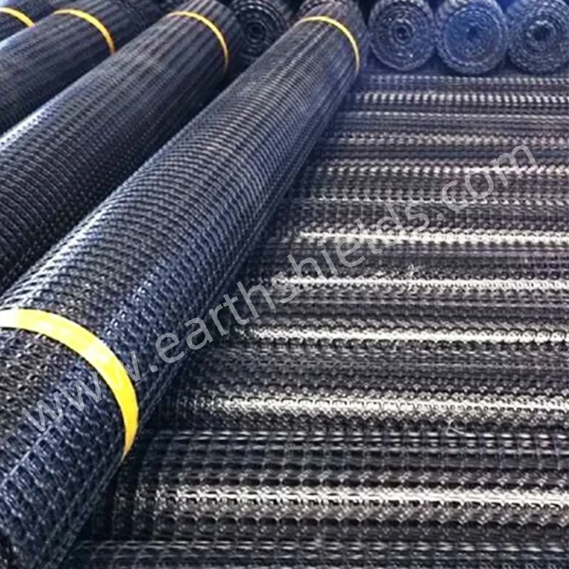 High Tensile Strength Geogrid for Railway Retaining Wall