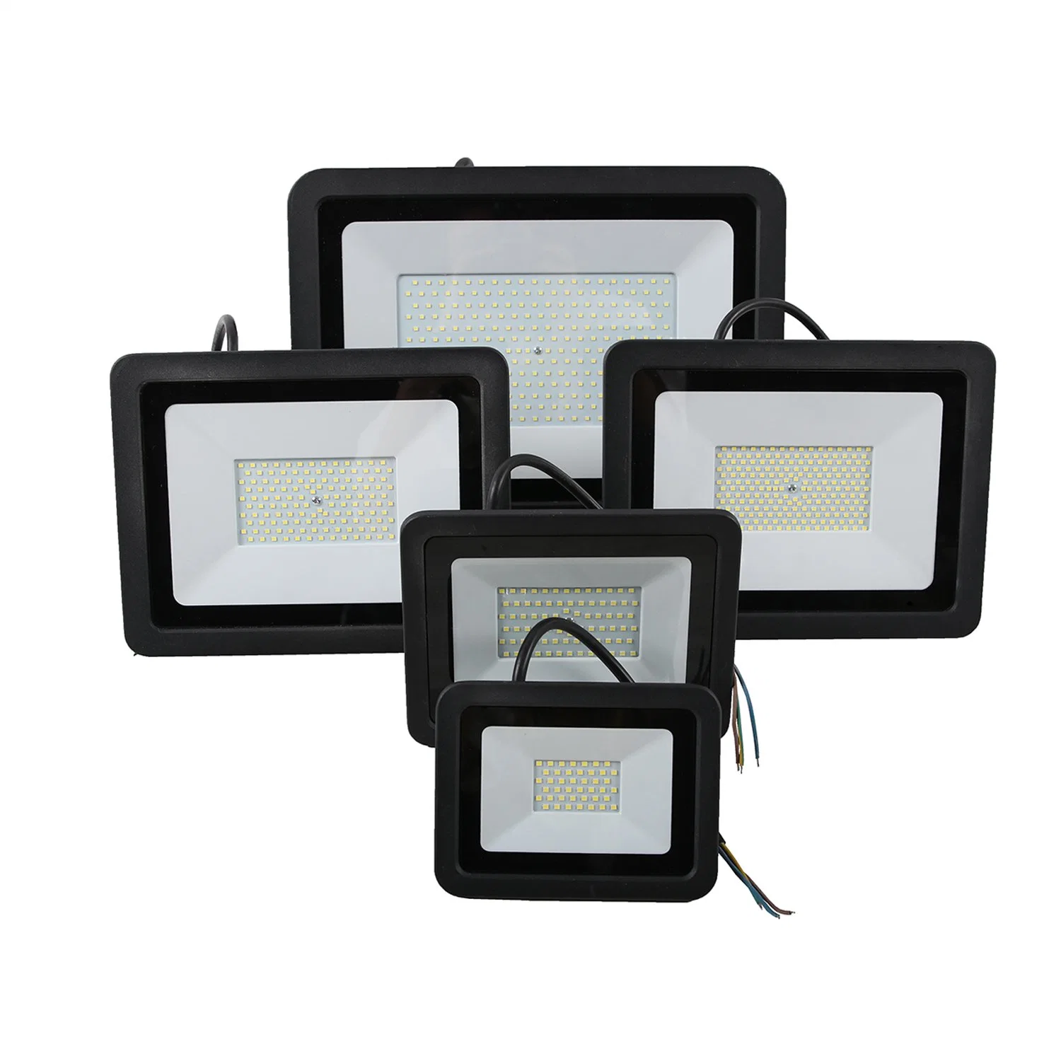 30W 50W 100W 200W LED Flood Lights 6500K Daylight Stadium Floodlights IP65 Waterproof Outdoor Commercial Lighting Fixture for Backyard Court Warehouse