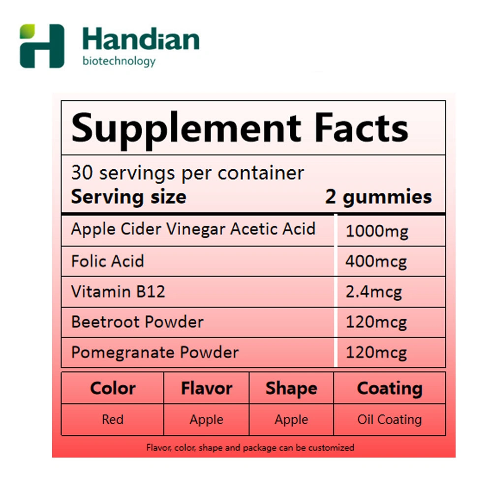 Vitamin Manufacture Weight Loss Gummies Apple Cider Vinegar Gummy Candy