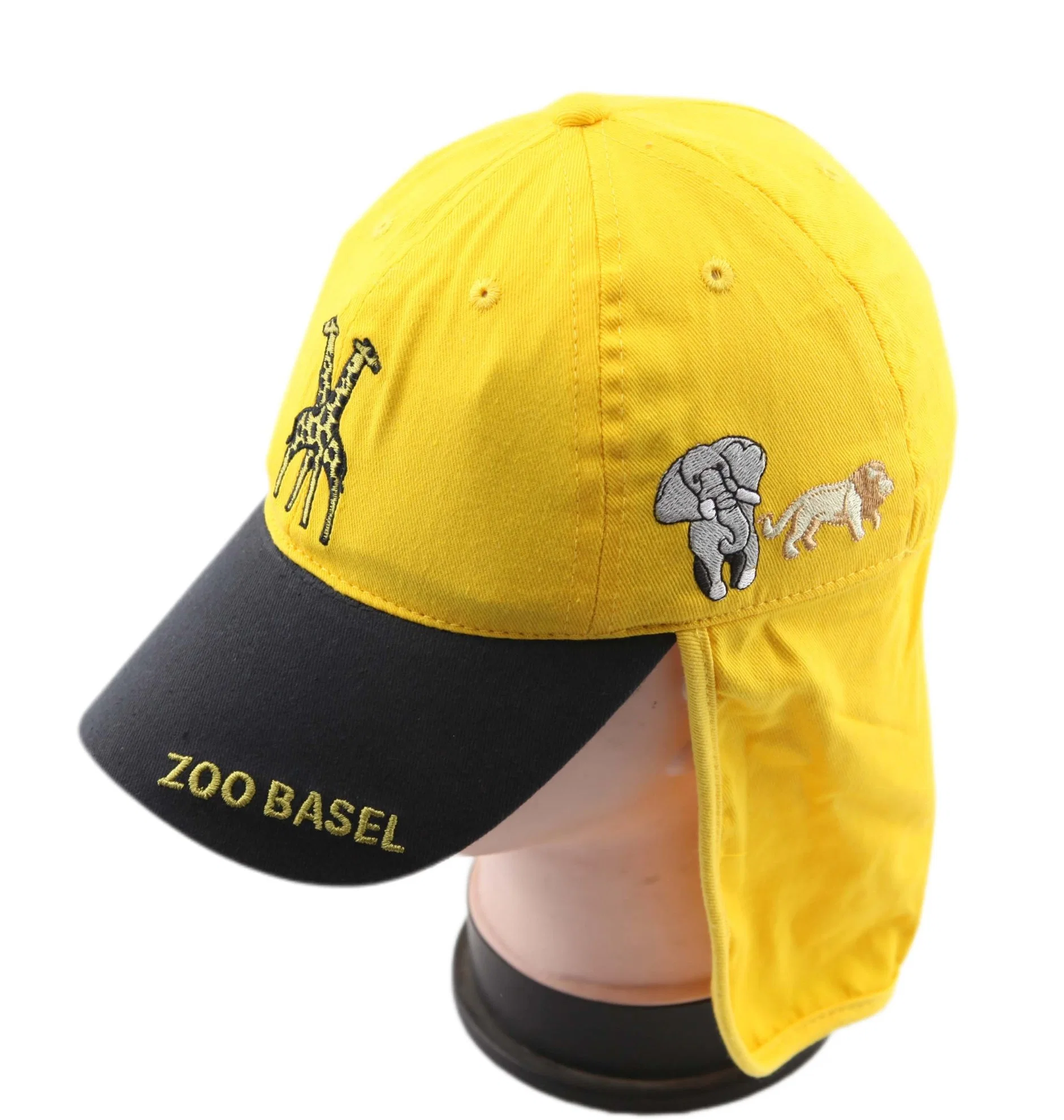 Kids Cap with Cute Animal Embroidery Cotton Baseball Cap for Outdoor Sun Protective Hat for Outside Sports Cap