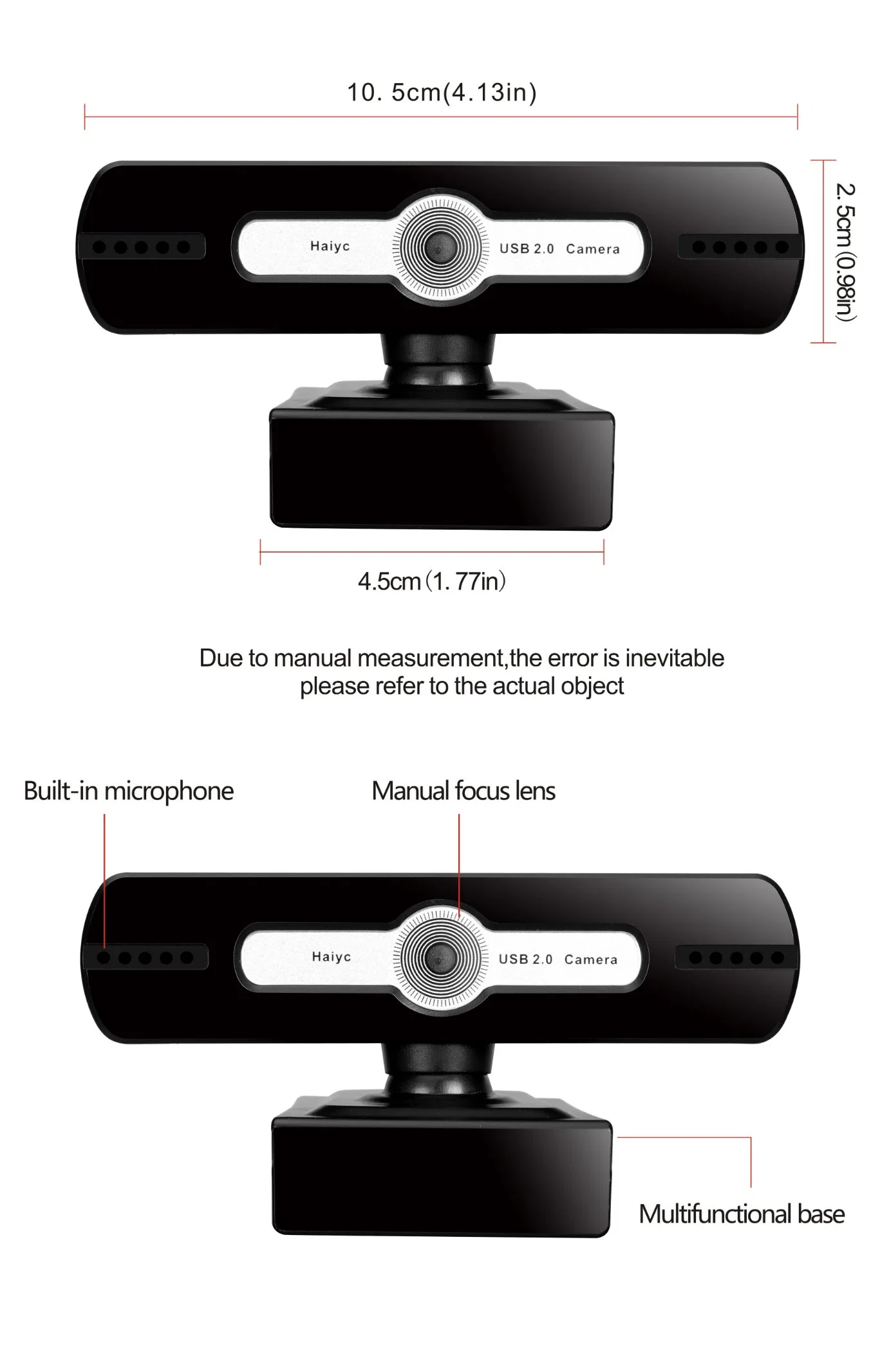 FHD 1080p USB Webcam Kamera Computer Cam mit integriertem Mikrofon