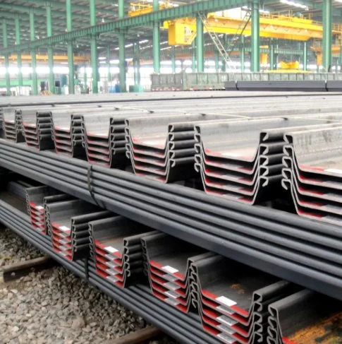 Hot Selling 9 12 15 24m Max Length 400-750mm Width Steel Sheet Piles U Type Z Shape in Large Stocks