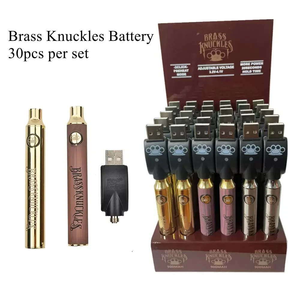 Batería de cigarrillo electrónico con rosca 510 Vape Pen, voltaje variable, precalentamiento de la batería Bk