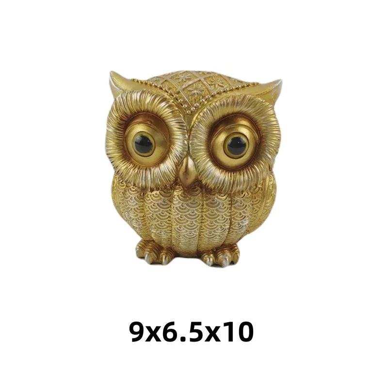 Unique Customized Resin Owl Statue Crafts for Desktop Decoration