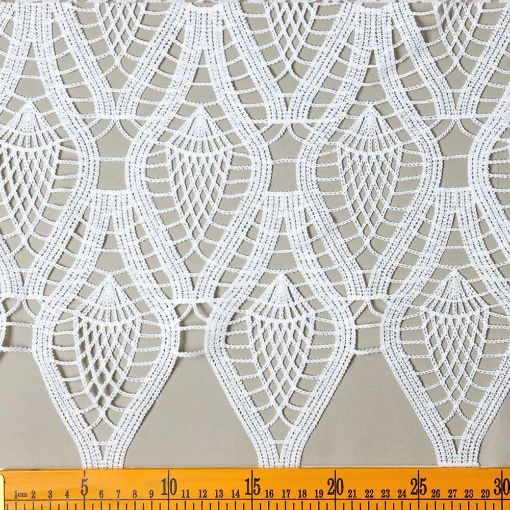 High quality/High cost performance  Polyester Guipure Water Soluble Chemical Allover Lace Fabric