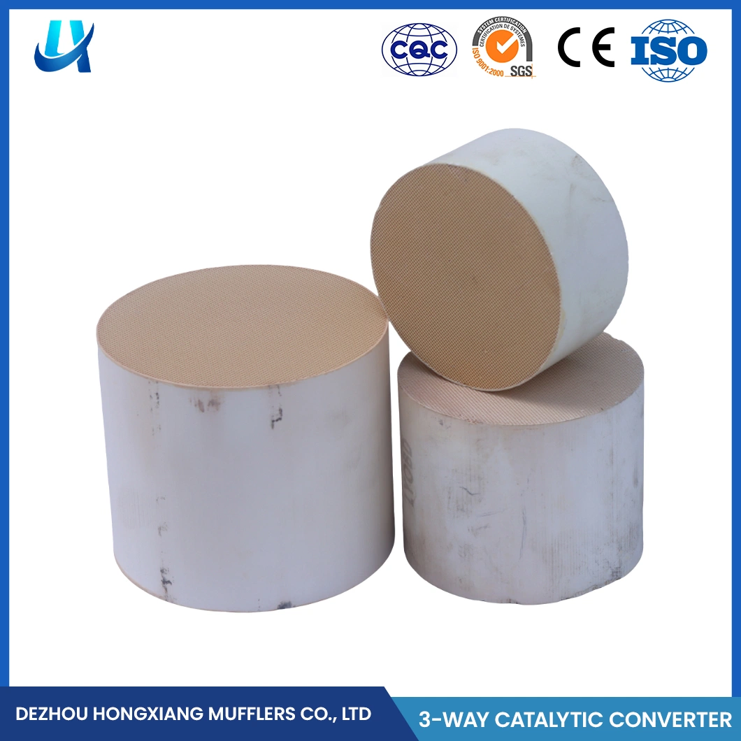 Hongxiang Metallic Catalyst Carrier China Straight Pipe Catalyst Factory OEM Customized Long Life Honeycomb Ceramic Catalyst Carrier