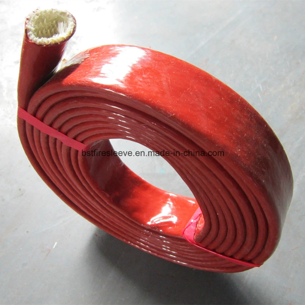 Steam Lines Hot Hoses Arc Furnaces Blast Furnace Moulding Casting High Temerature Flame Protection Fire-Retardant Silicone Fiberglass Hose Sleeve