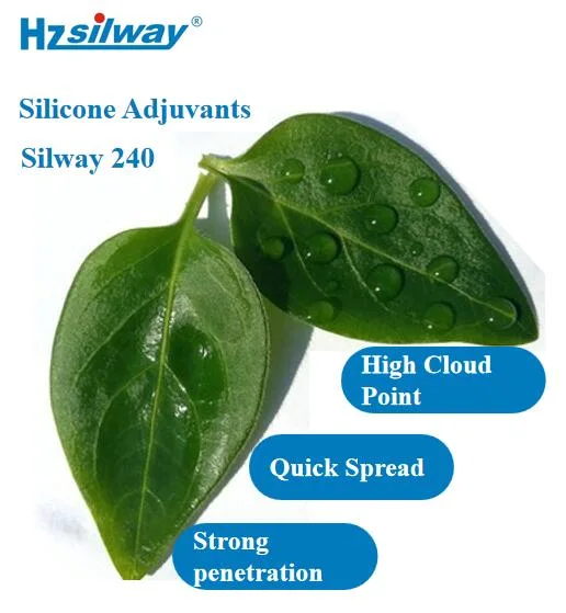 Silicone Nonionc Adjuvant for Agriculture Foliar Fertilizer Silway 240