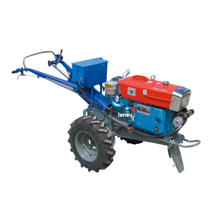 Multi-Function Two Wheel Hand Tractor Farm Hand Walking Power Tiller Tractor