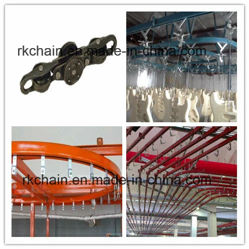 Conveyor Rollers on Turning Radius for Overhead Chain Conveyor System