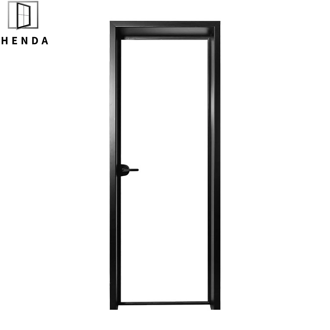 2022 Hot Sale Items Narrow Frame Glass Swing Opening Slim Aluminium Glass Door