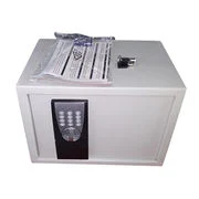 Intelligent Biometric Safe, Hotel Safe Deposit Box with Wood Grain