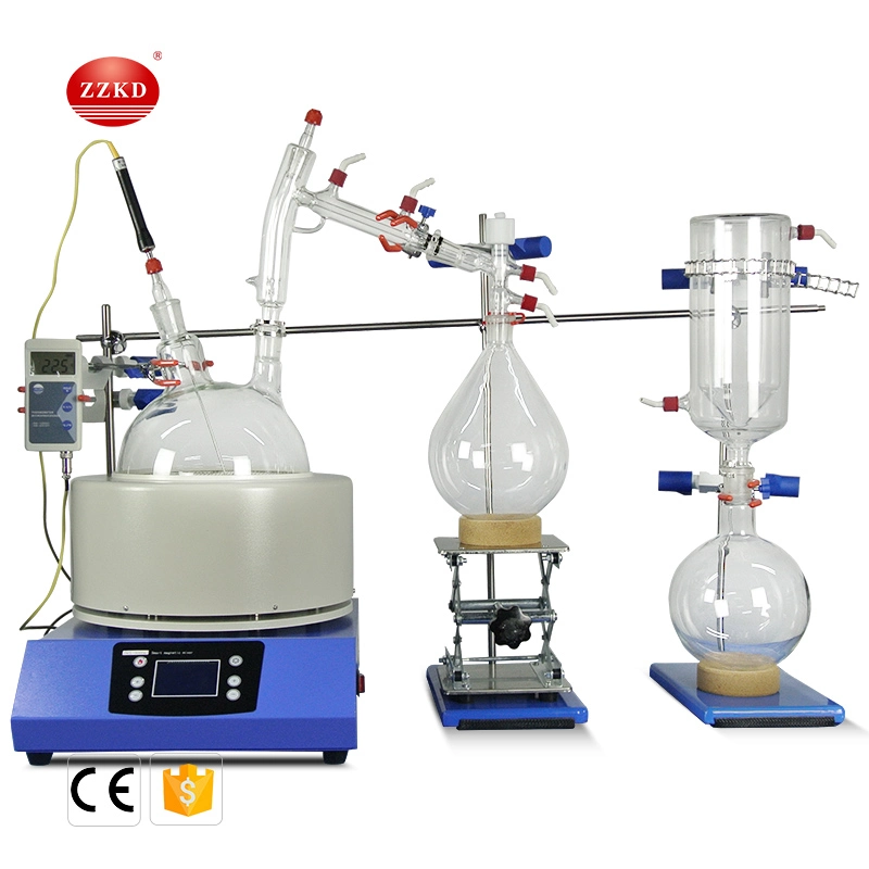 Laboratório destilação de caminho curto de óleo de cânhamo jogo