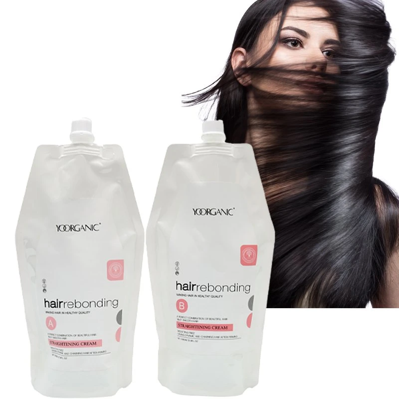 Private Label Italy proteína de qualidade suave sem irritação cabelo endireitando Creme profissional cabelo Perm Lotion