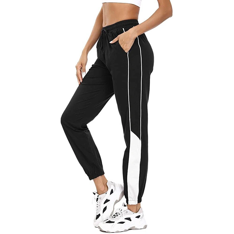 Fabrik Hot Großhandel/Lieferant Mode Sweatpants Drawstring Frauen Sweatpants Drawstring Bund Hose Mit Seitennähten Damen Jogginghose