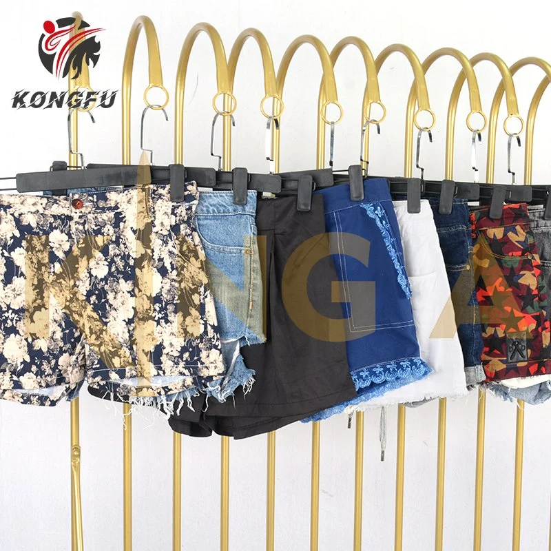 Wholesale/Supplier Summer Branded Original Women Shorts Korean Second Hands Clothing Per Kilo Bundle Bales Used Clothes