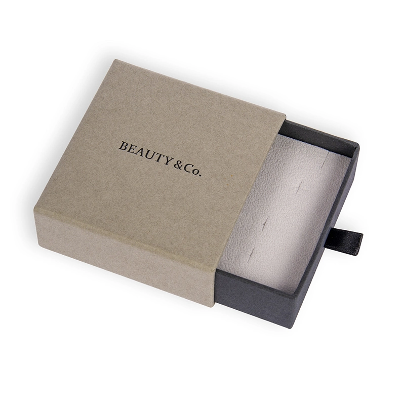 Custom Luxury Hard Cardboard Square Jewelry Ring Necklace Paper Packaging Box Small Gift Decoration Gift Box