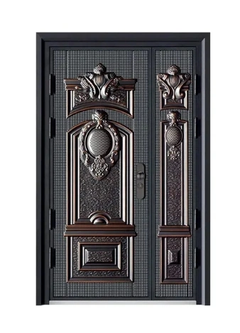Australian Custom House Luxury Design Entrance Front Black Entrance Steel Security Door