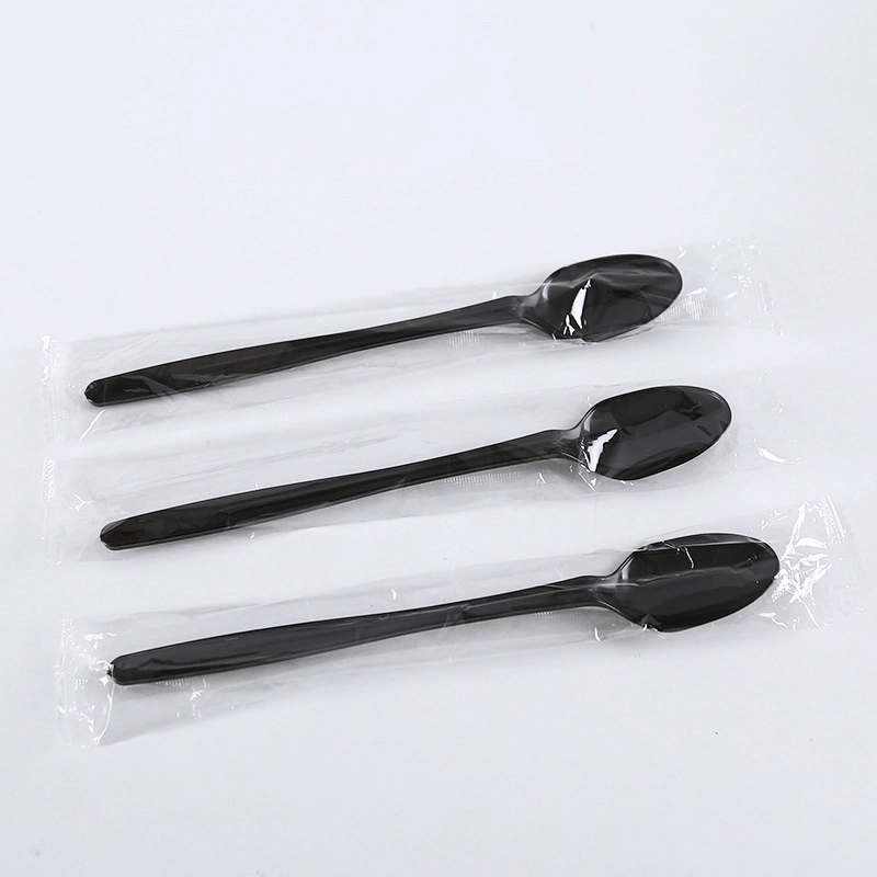 Disposable OEM PP/PS/PLA Flatware Cutlery Sets Flight Plastic Spoon Fork and Knife Kit Plastic Cutlery Packaging