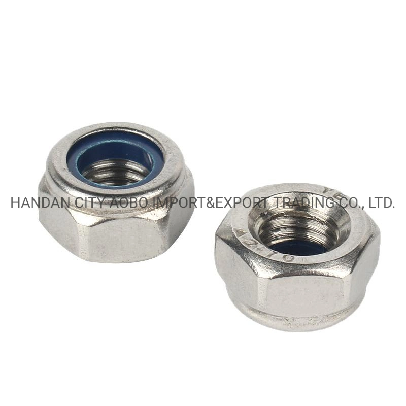 Stainless Steel Hex Nylon Insert Lock Nuts DIN985 Nylon Locking Nut