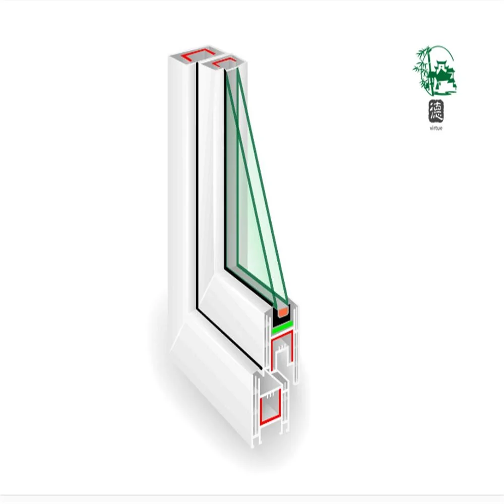 PVC Plastic Profiles of Different Shapes and Types, Extruded Door and Window Profiles