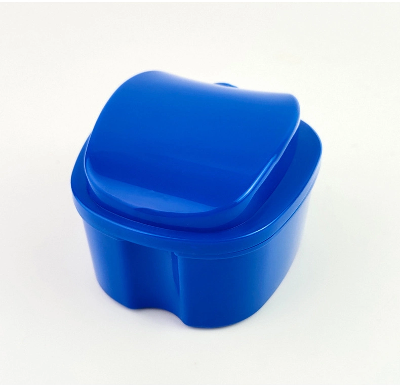 Apple Shape Denture Box Denture Bath Box with Basket