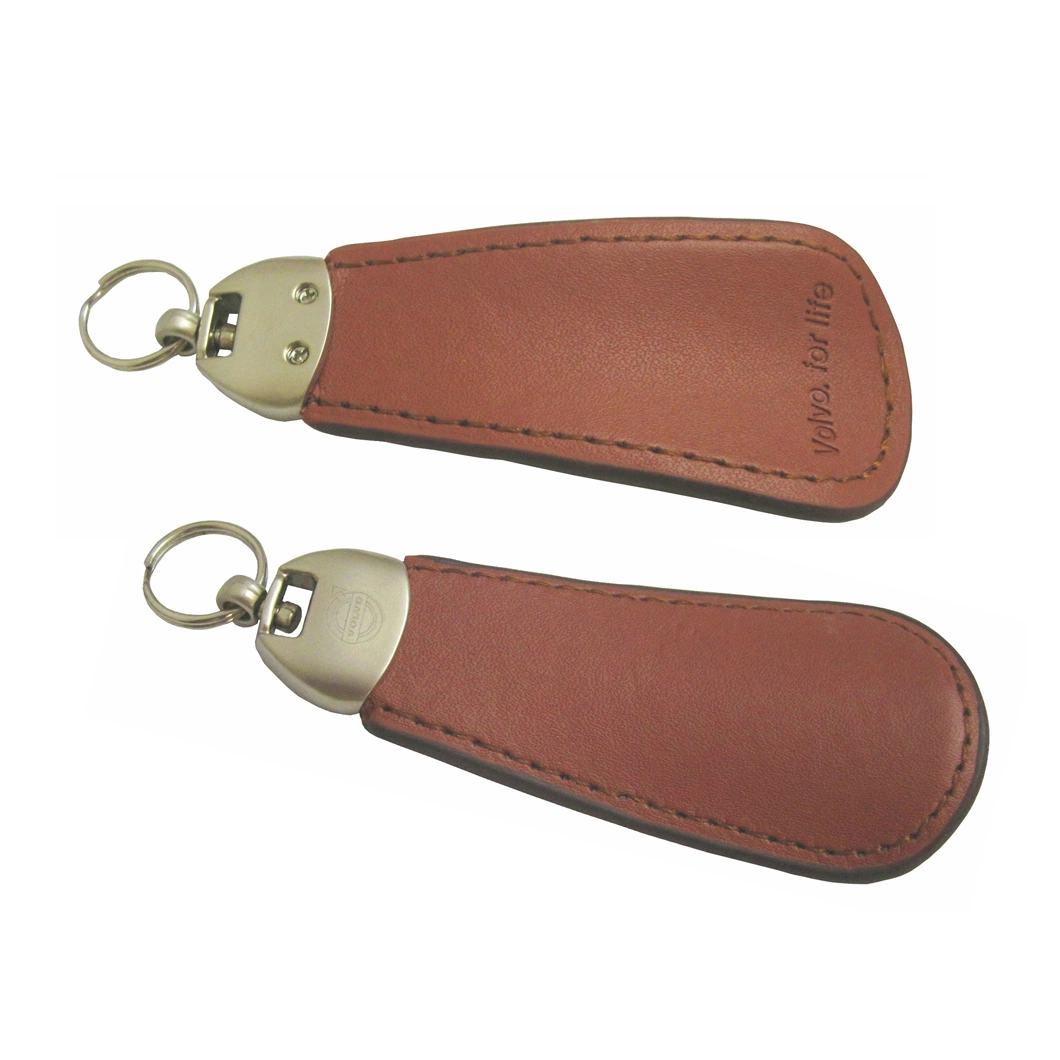 China Wholesale/Supplier Personalized Fashion Leather Shoe Keychain Custom Various Colors PU Shoe Horns Keychain for Promotional Gift (A2102051)