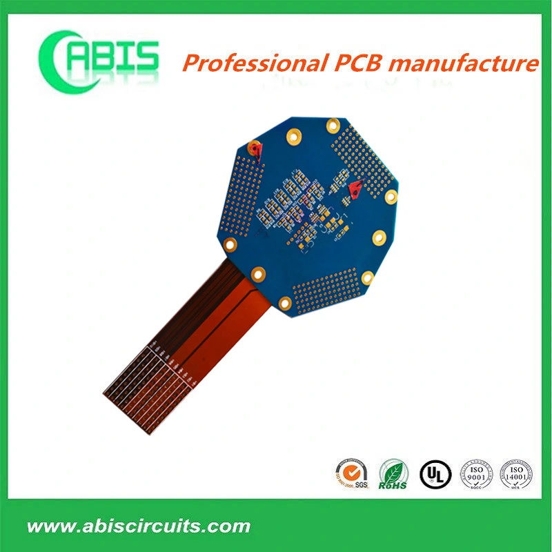 Rigid-Flex PCB Printed Circuit Board Made of Fr4 and Polyimide for LCD Display