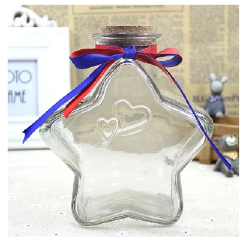 Empty Transparent Glass Bottle Art Craft for Gift