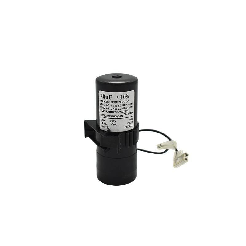 CD60 noir de type condensateur de démarrage du moteur de cas de bakélite 100UF 250V pour le compresseur