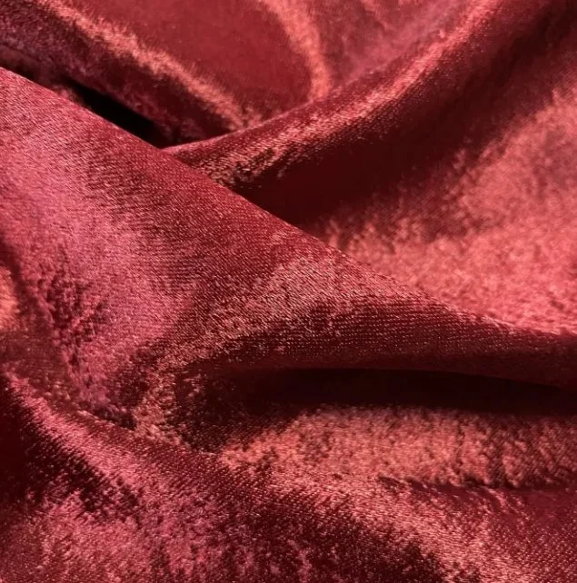 75D*150d Shiny Twist Crepe Satin Cloth Fabric for Dress