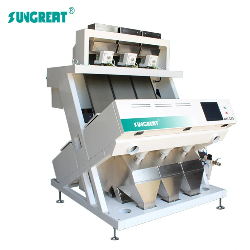 3 Chutes Hot Selling Cashew Nut Color Sorter for Seed Grain Rice Plastic Sorting Machine