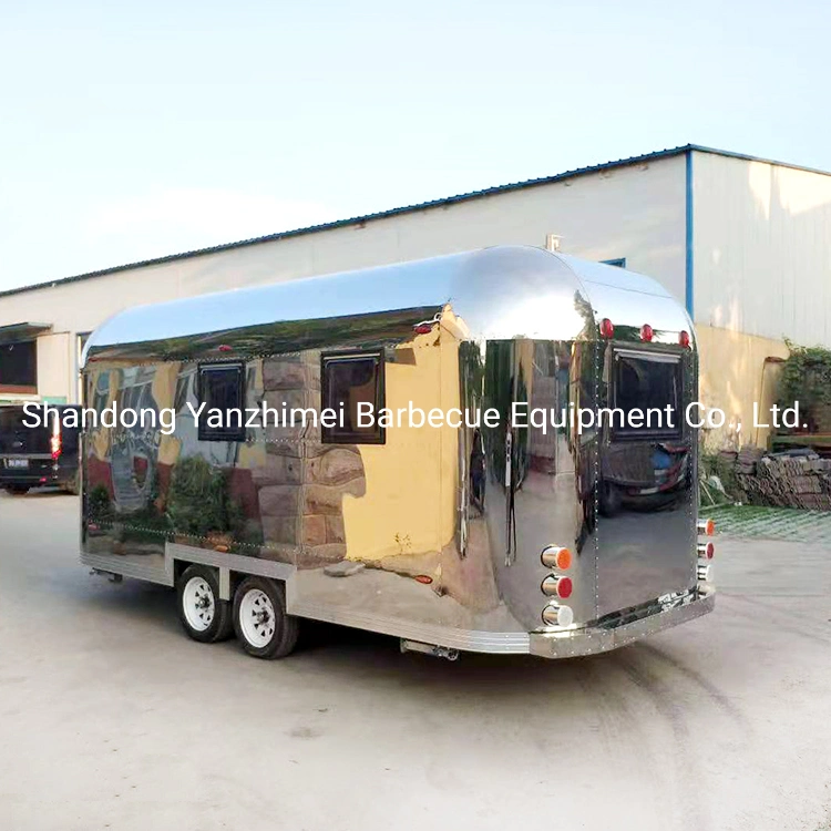 Customized Food Truck Rolling Cart Fast Food Machine Snow Cone Trailer Food Cart Cooking Truck Hamburger Carts