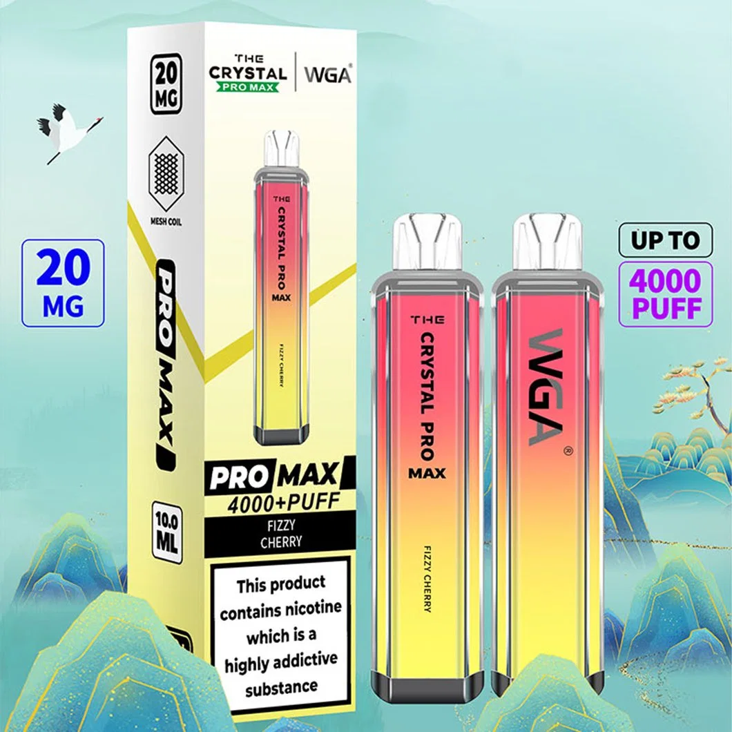 Wholesale/Supplier Disposable/Chargeable Vape Pen Style vape Hayati Wga The Crystal PRO Max 4000 Puffs Sky Crystal 10000 Puffs Vapes