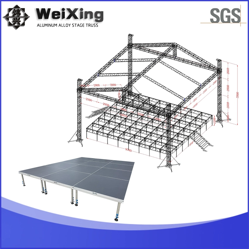 10m*10m*7m Arc Curved Roof System Display Truss for Wedding Event Exhibition Stage Equipment