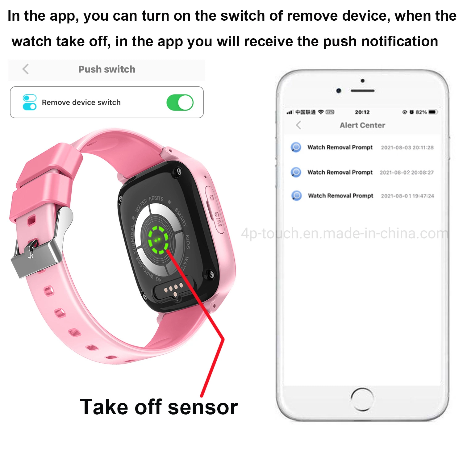 Mejor 4G IP67 Seguridad impermeable Video Llame vestible Smart Watch Dispositivo de seguimiento GPS para niños con alerta de alarma de despegue para Evitar el secuestro D31U