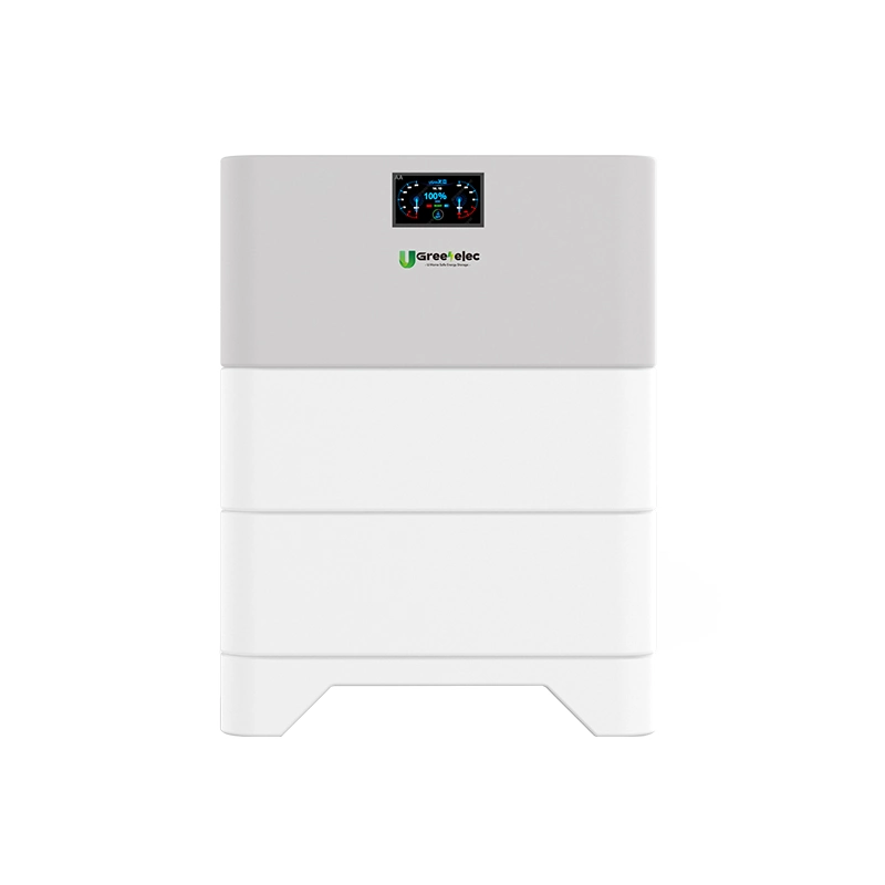 U-Greenelec LCD-Display 10kw 15kw All-in-One Stapelbare Batterie System