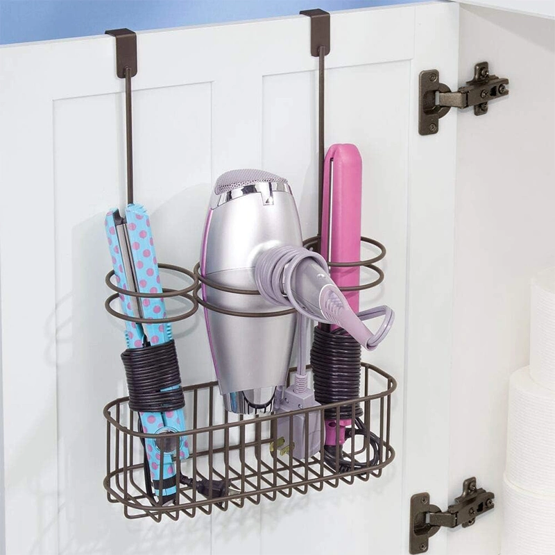 Nordic Retail Salle de Bain Sèche-cheveux Rack de stockage Hanger de sèche-cheveux pendaison de crémaillère d'affichage au cours de la porte