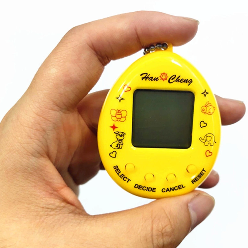 Electronic Keychain Game Keyring Nostalgic Retro Handheld Electronic Game Machine Tamagotchi Digital Pet