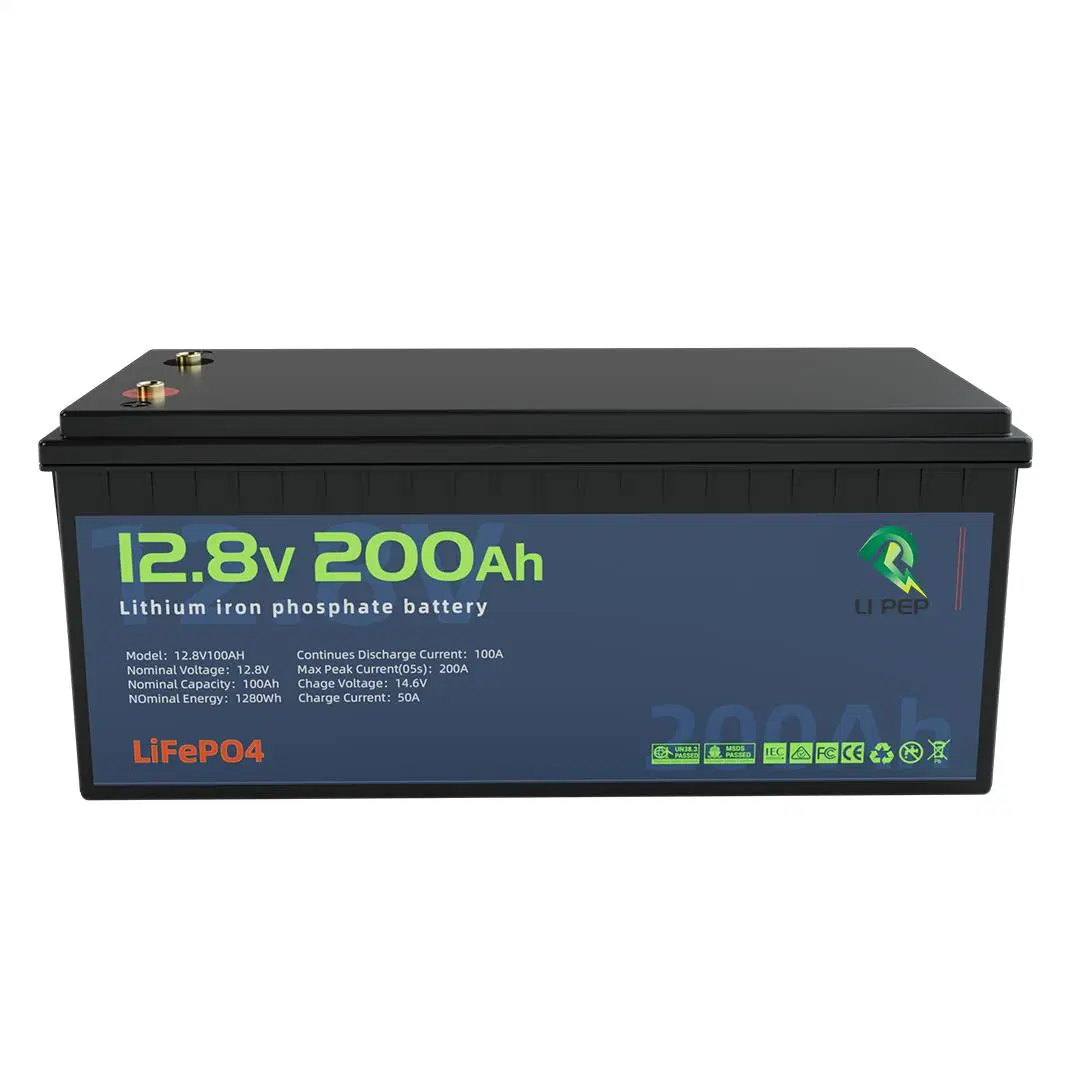 LiFePO4 12 12 V bon marché Gel 200ah 250ah profondeur 2000 temps de cycle de haute qualité UPS démarrage de la batterie solaire