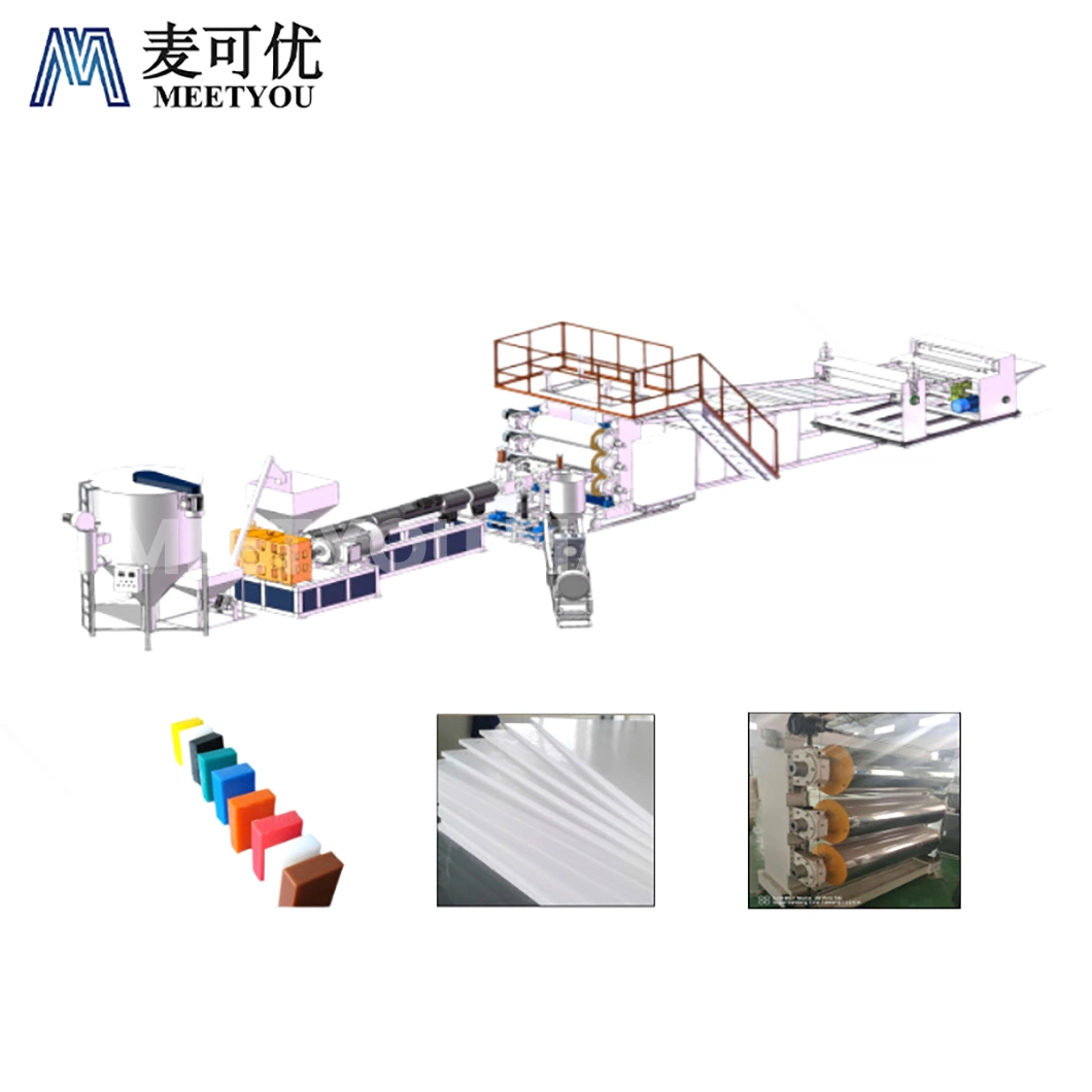 Meetyou Machinery PVC PE ABS Pet CPVC Sheet Price Production Line Manufacturers PVC Sheet 10mm Production Line China Plate Extrusion Line