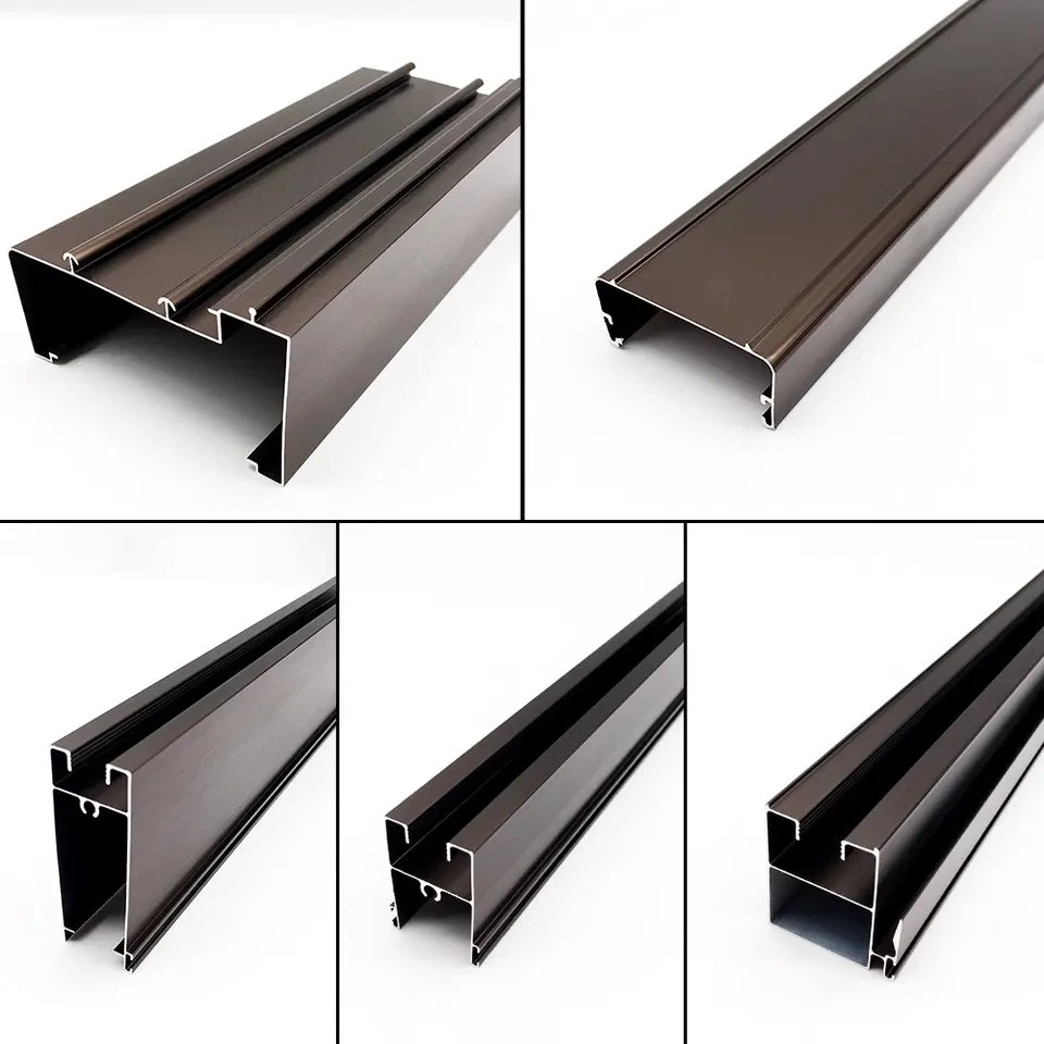 Mill Finish Black 6063 T5 Aluminum Building Material Extrusion Aluminum Profile for Glass Curtain Wall