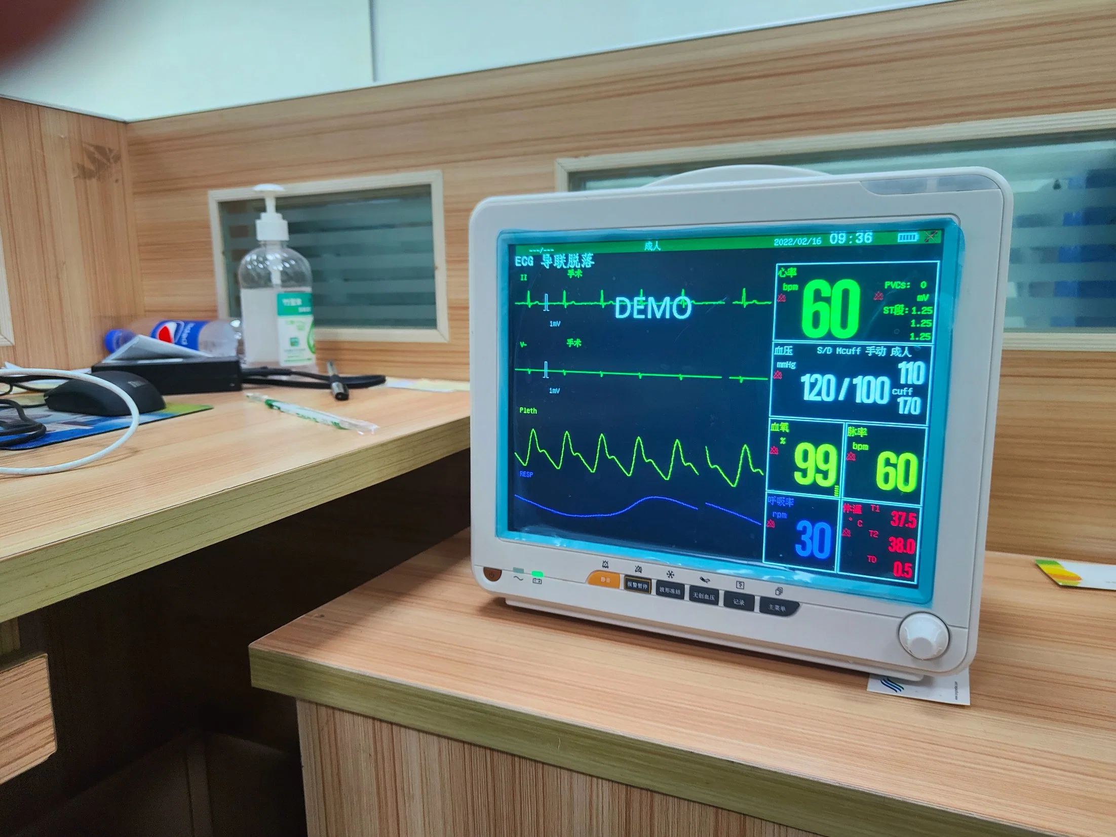 Best Price Modular Multiparameter During After Operation Medical Device Vital Signs Normal Bedside Patient Monitor