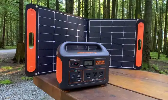Station d'alimentation portable extérieure 330W 500W 1000W Haute puissance Alimentation de secours avec panneau solaire portable de 100W.
