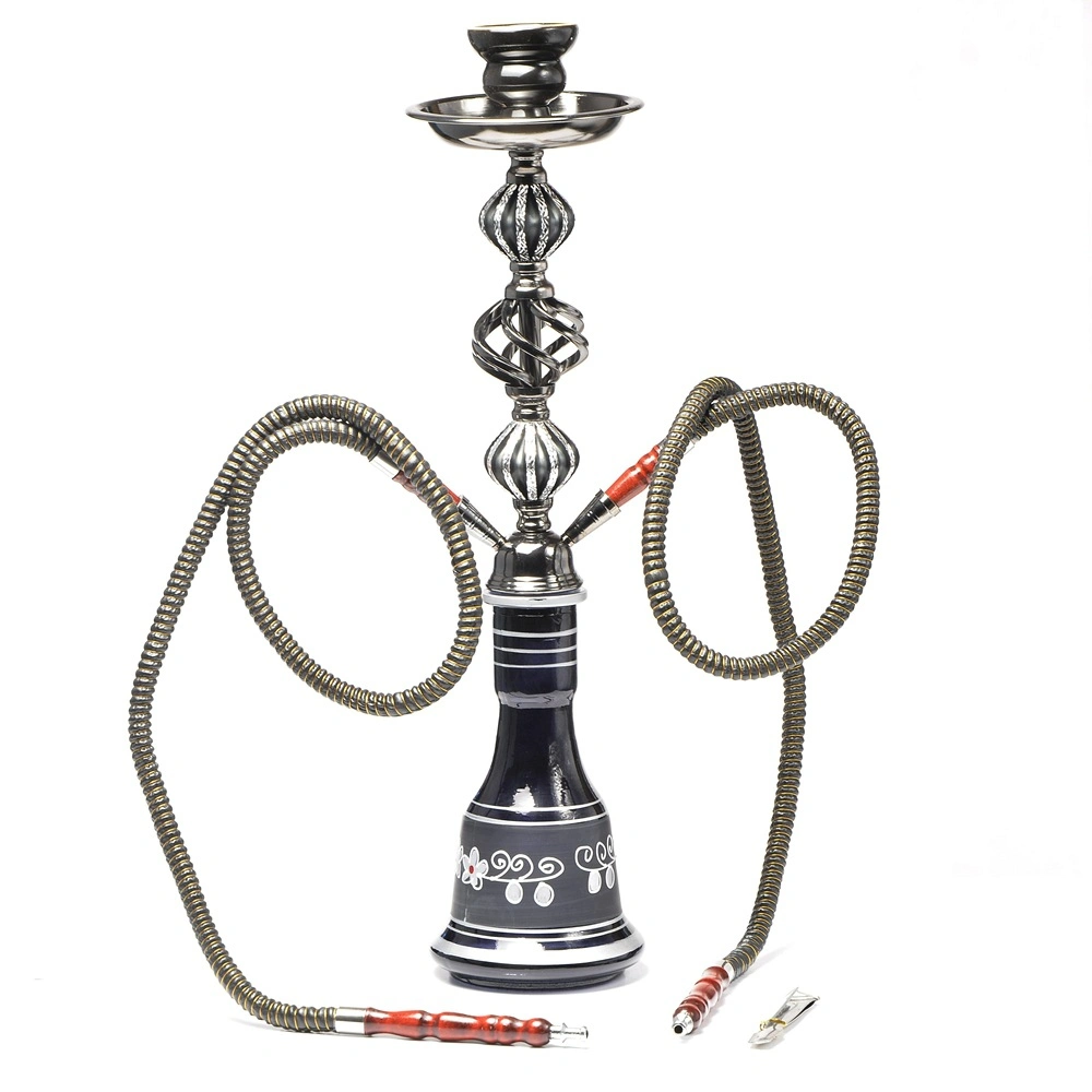 الجملة 2 خراطيم قاعدة الزجاج Hookah Chicha Shisha تعيين الليل مقهى النادى هوتبينج للمرح