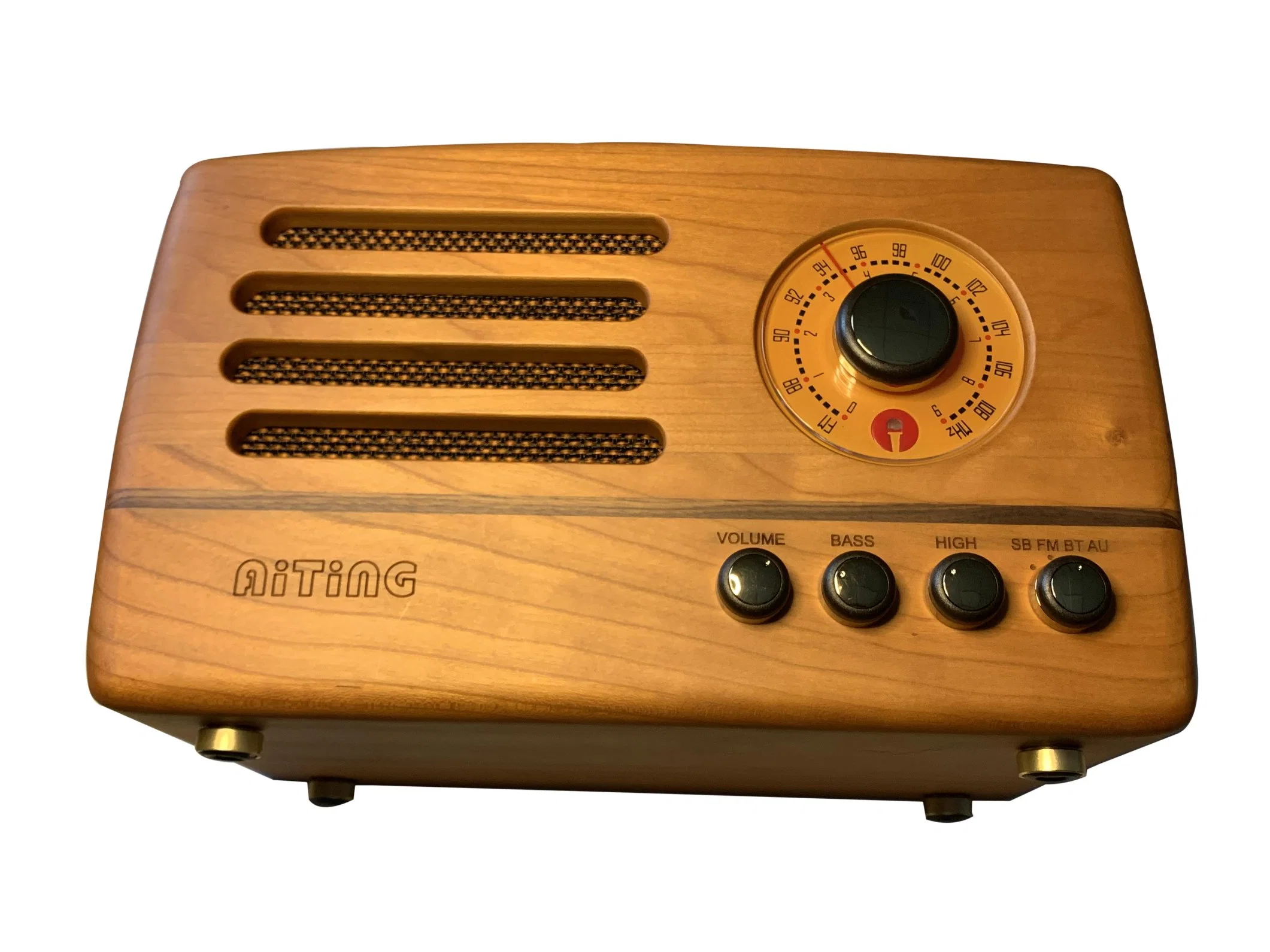 La recepción de madera portátil Mini Radio Retro Vintage