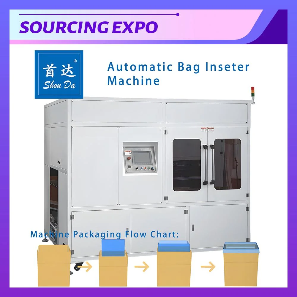 Automatic Bag Inserting Box Shrink Packaging Machine for Food Beverage etc. Production Line