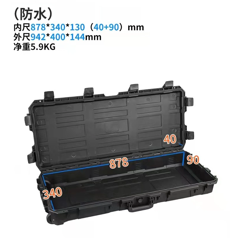 Universal 4X4 Single Door Open Plastic Lockable Large Capacity Waterproof Roof Fishing Rod Security Storage Tool Box Toolbox