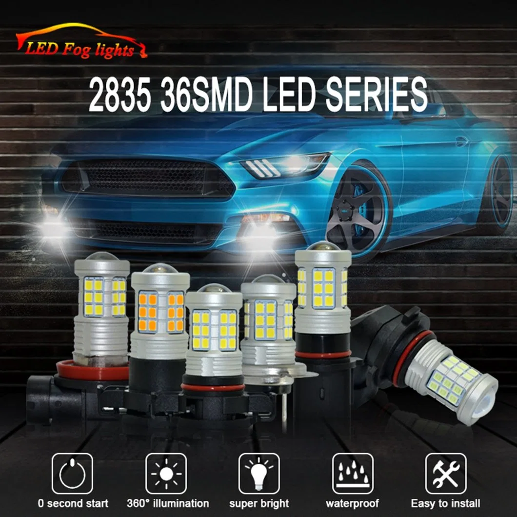 GVIEW V36 3000K/4300K/6000K 15W H1 H7 H8 H11 H10 9005 9006 led de la luz antiniebla del coche